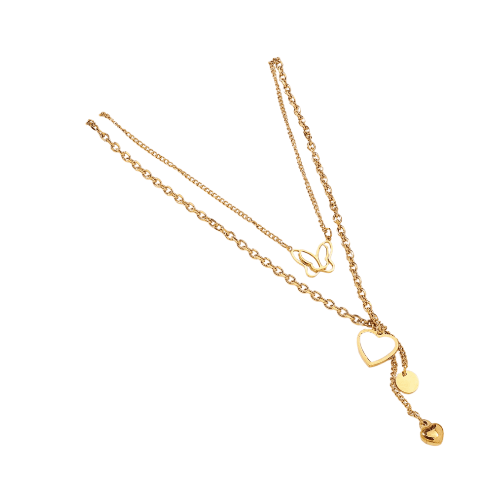 Flutter Love Layered Necklace