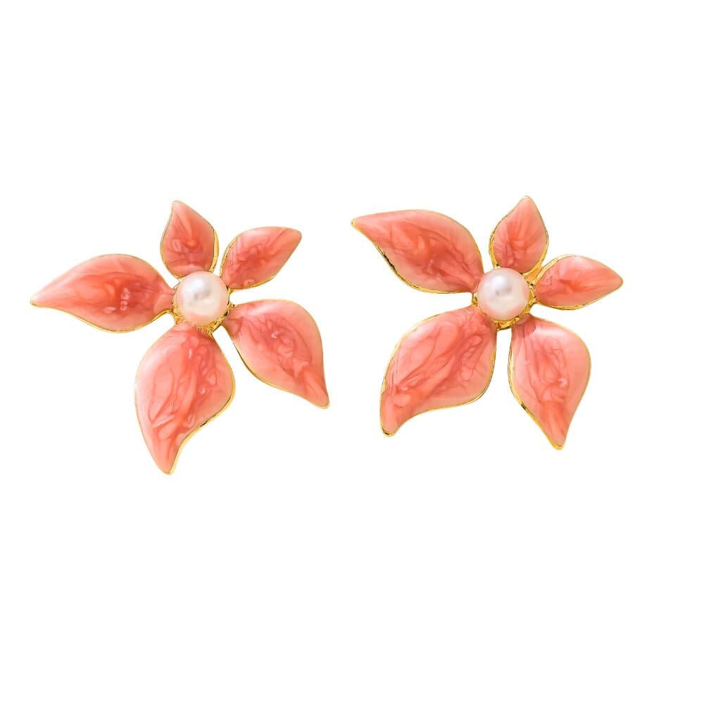 Petal Pearl Bloom Earrings
