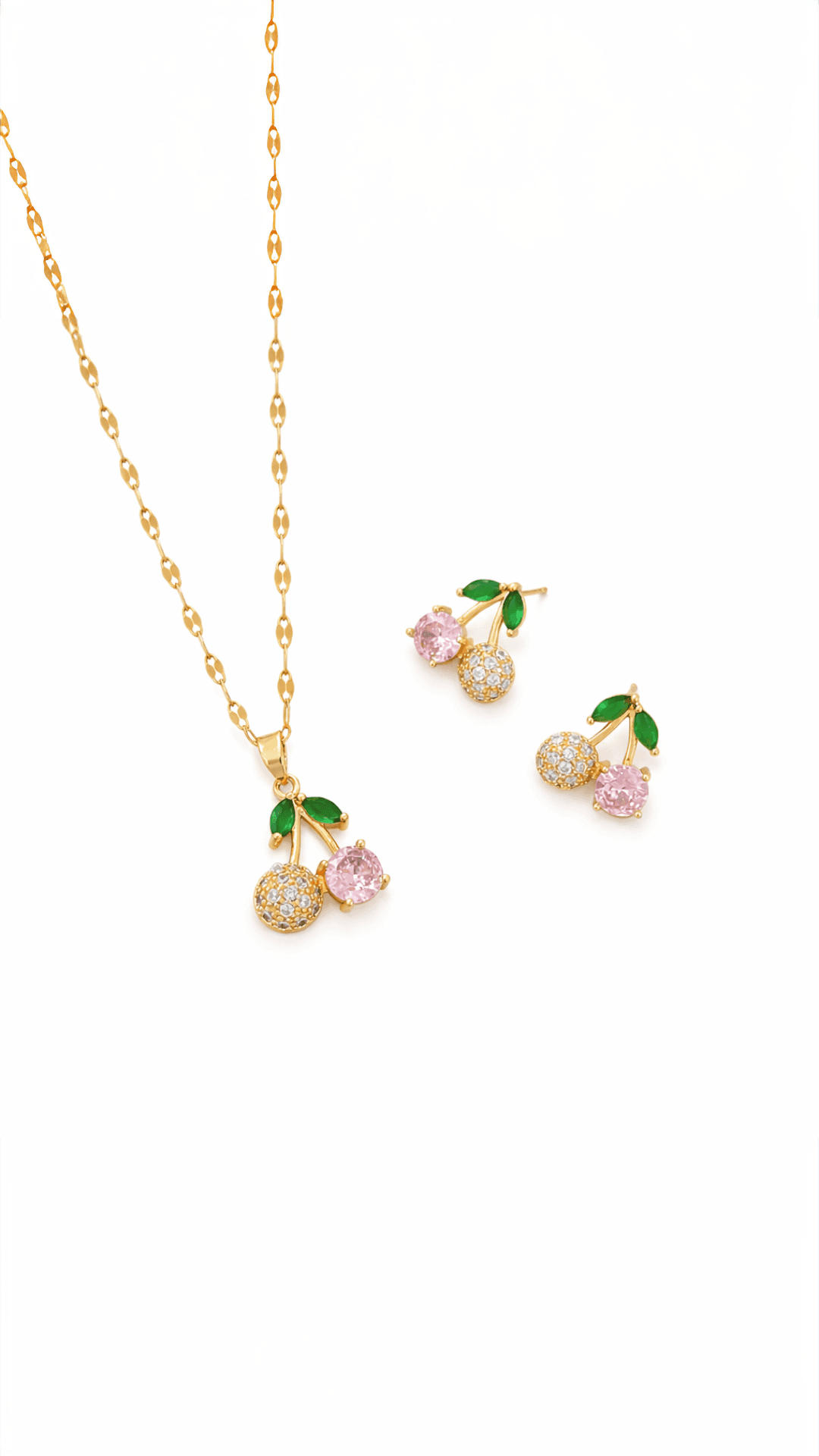 Suhira Cherry Blossom Pendant Set