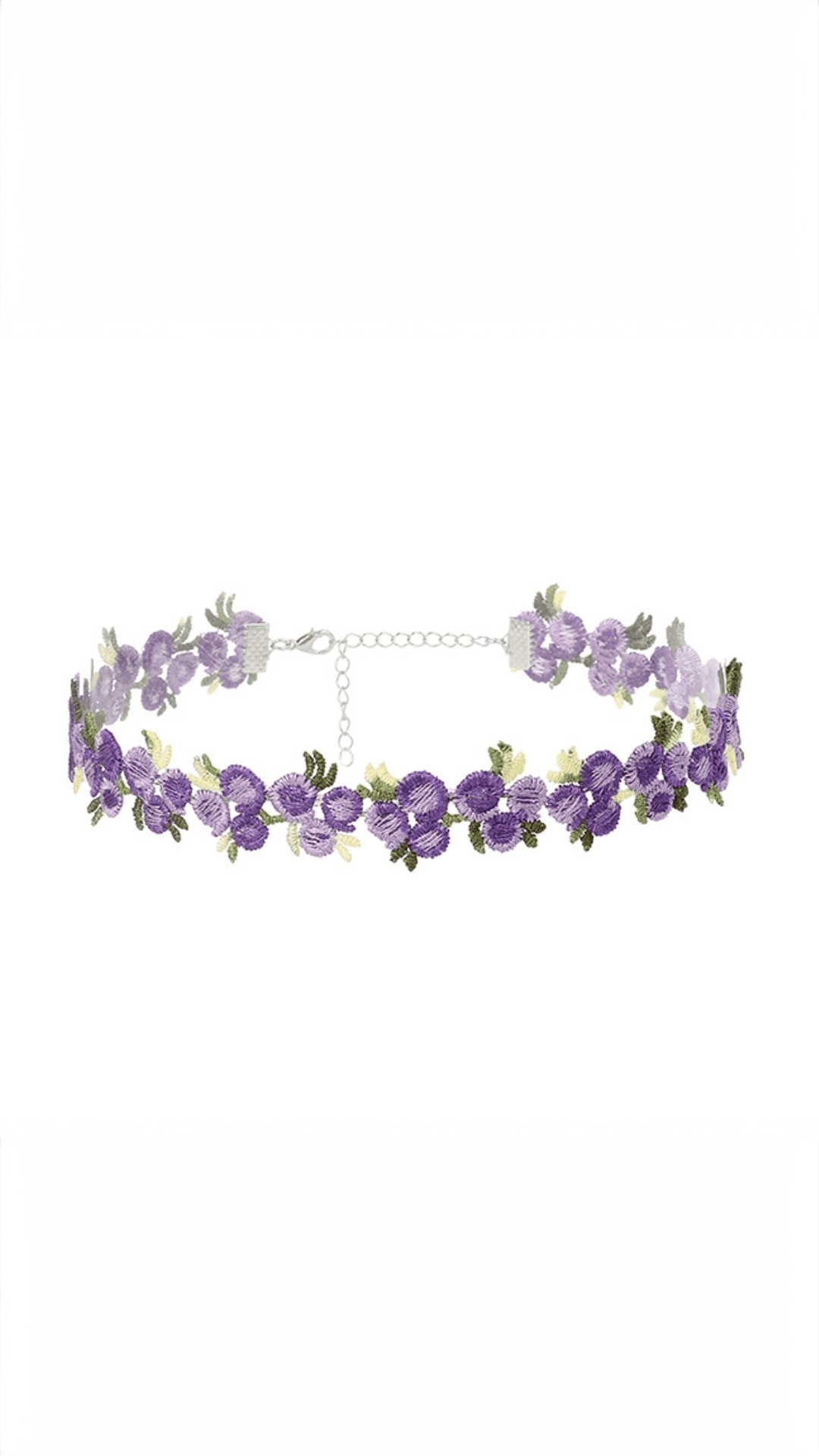 Suhira Lavender Bloom Floral Choker
