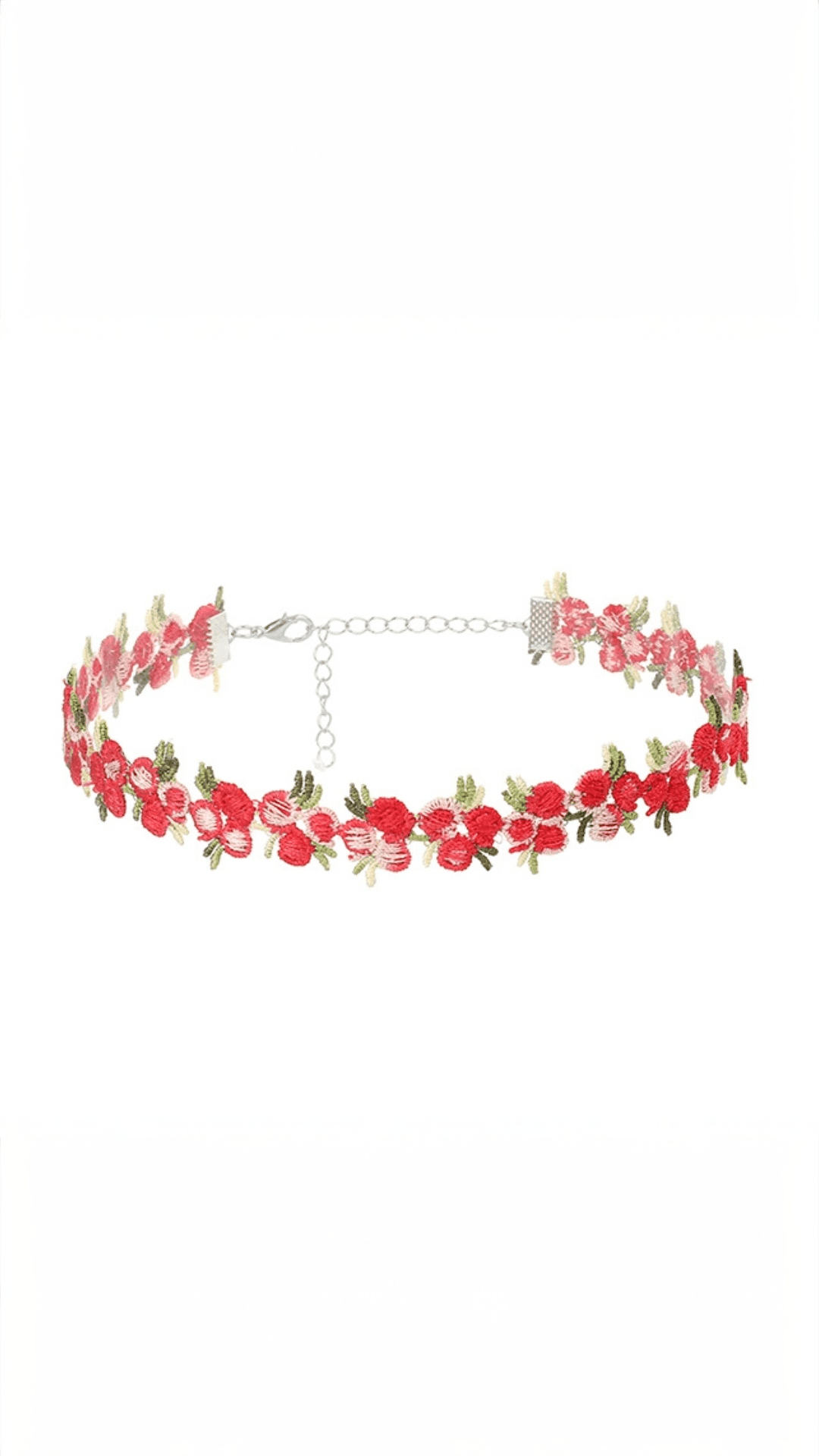 Suhira Scarlet Bloom Floral Choker